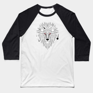 Geometric Lion Baseball T-Shirt